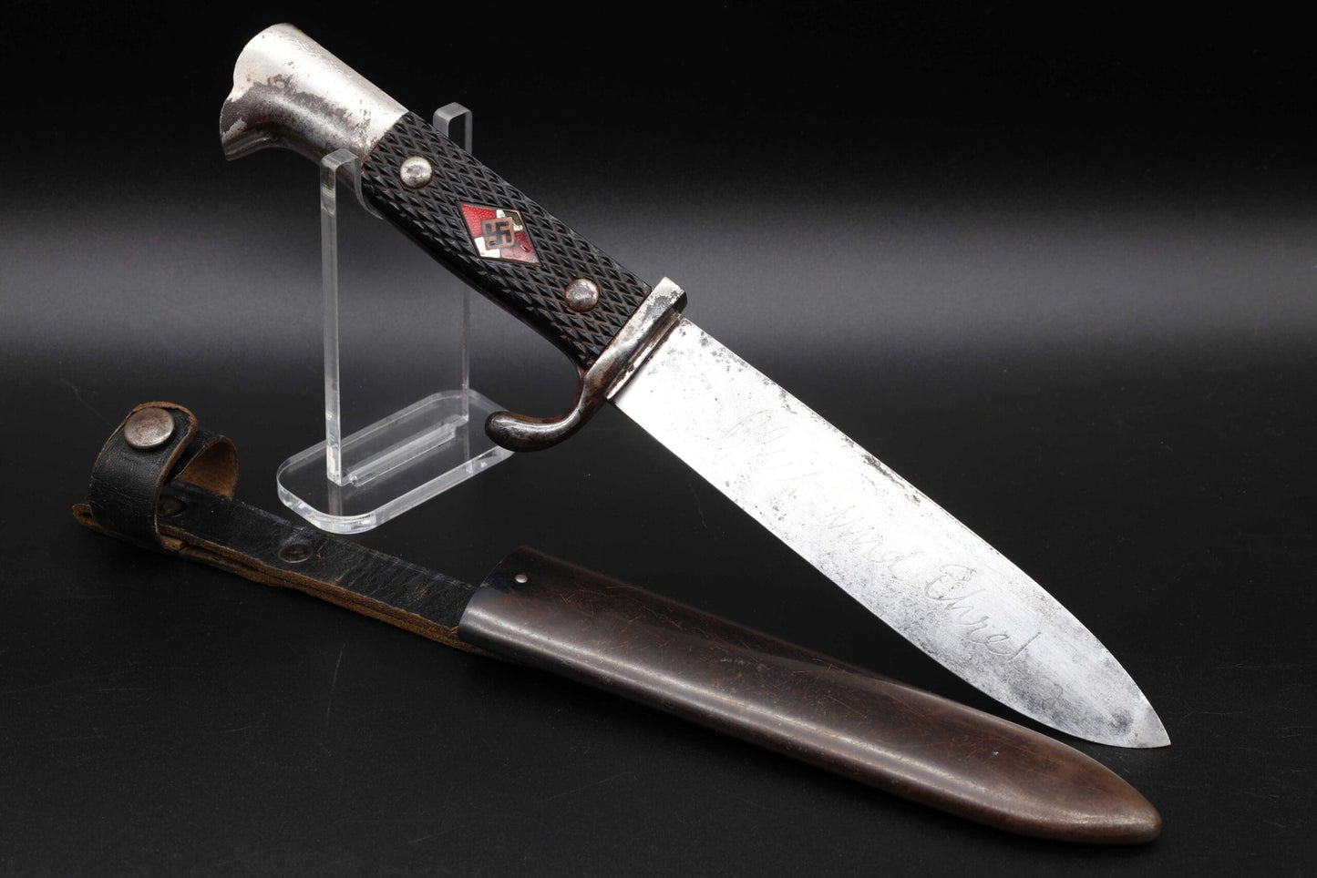 Rare Eagle Head HJ Knife by Ernst Pack