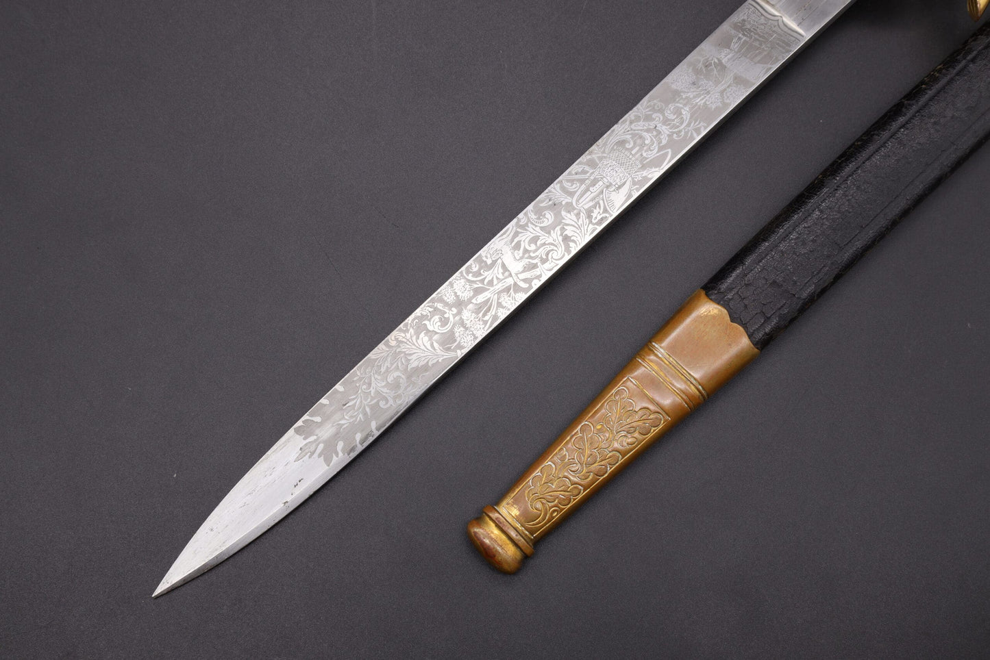Army Forestry Dagger with Matching Wehrpass and Photo
