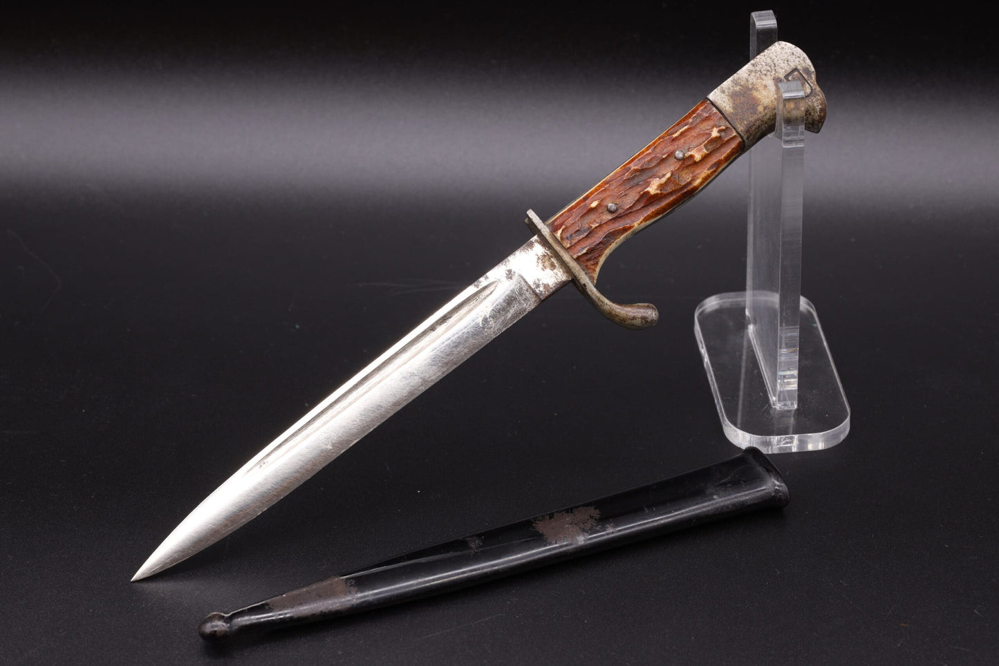 Miniature Dress Bayonet with Horn Grips