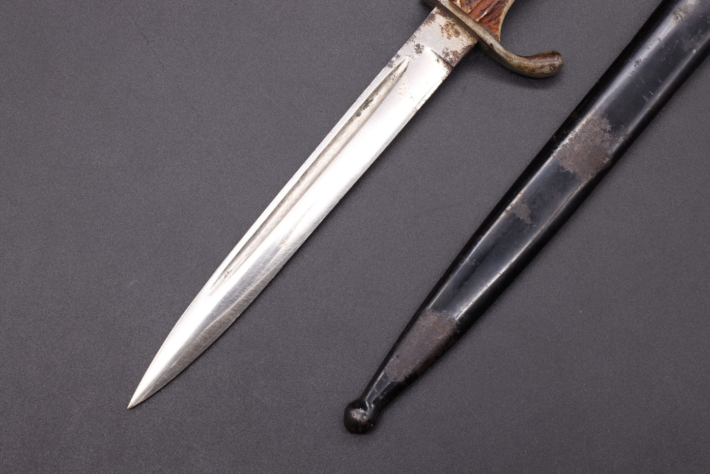 Miniature Dress Bayonet with Horn Grips
