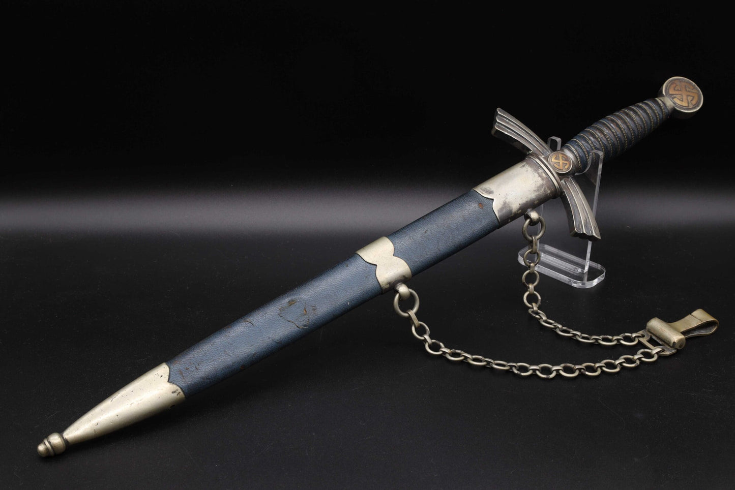 Heavy Nickel 1st model Luftwaffe dagger by SMF