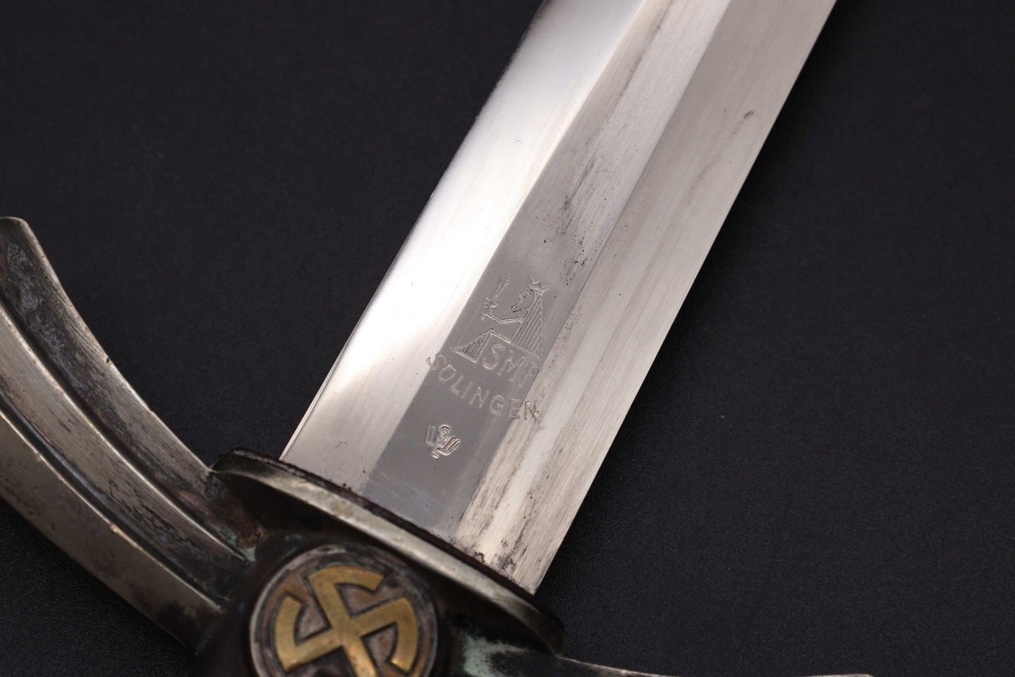Heavy Nickel 1st model Luftwaffe dagger by SMF