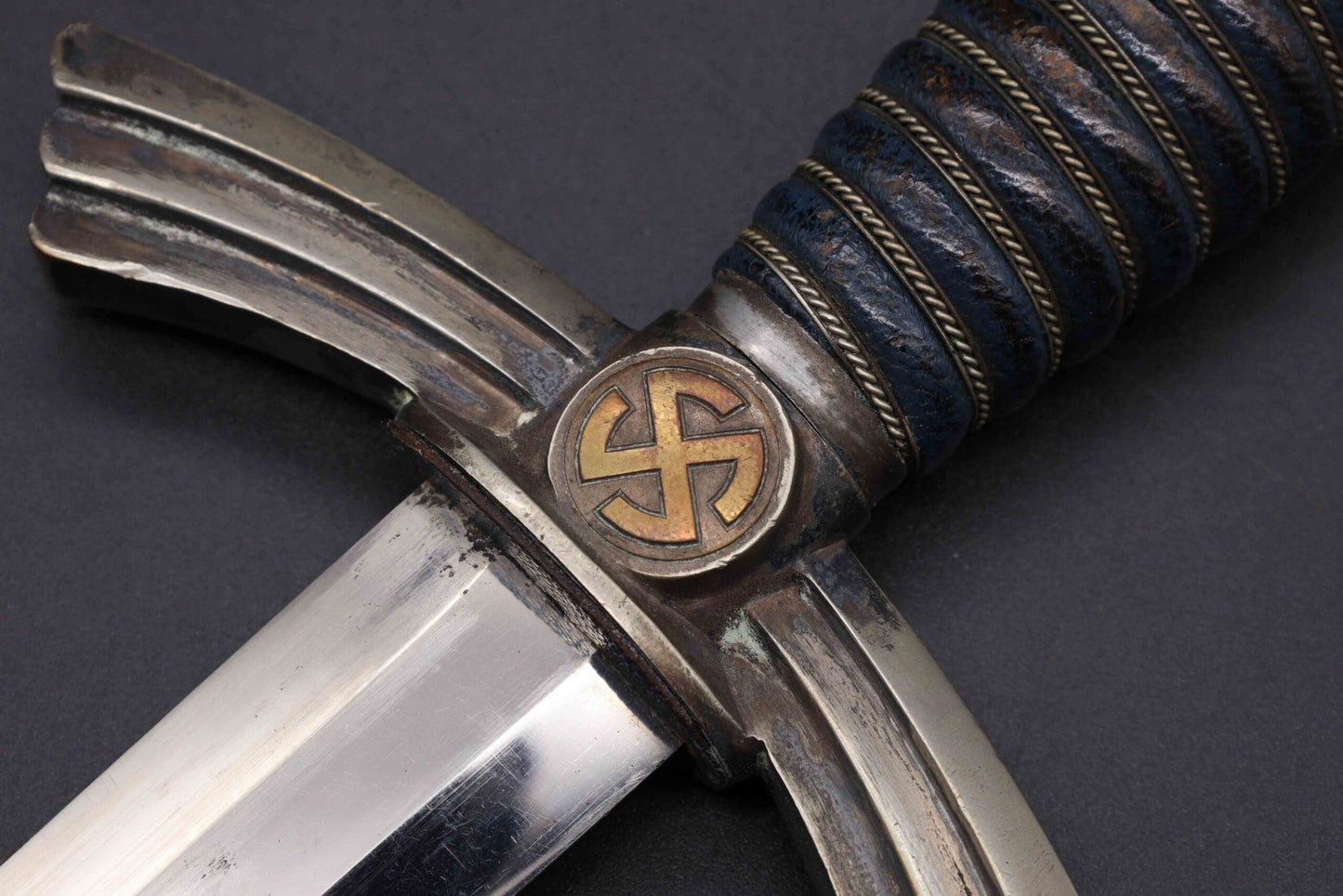 Heavy Nickel 1st model Luftwaffe dagger by SMF