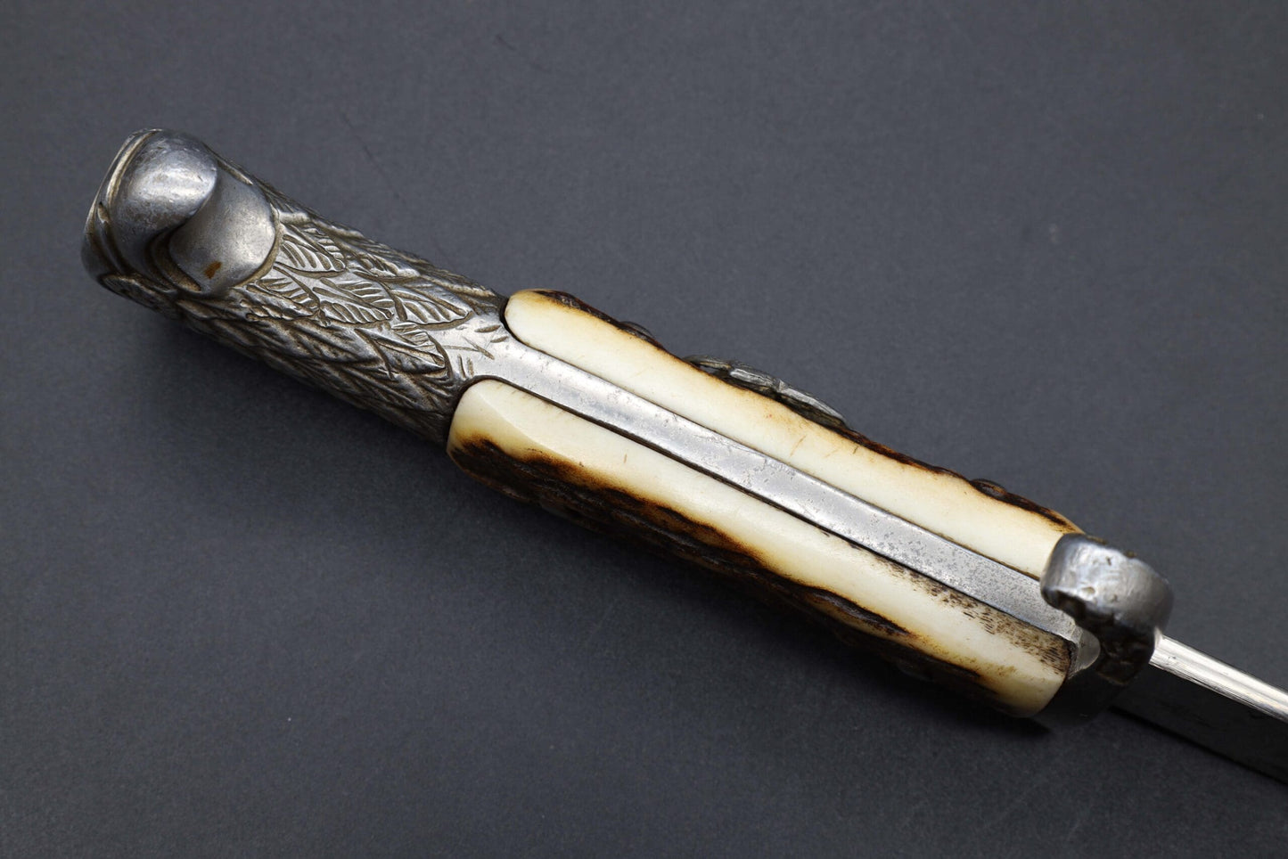 Police bayonet with steel scabbard by Clemen & Jung