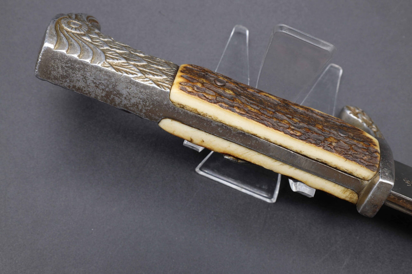 Police bayonet with steel scabbard by Clemen & Jung