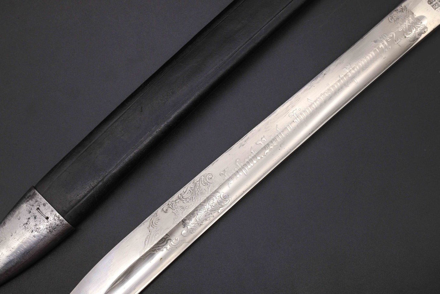 Rare Double Etched WW1 Butcher Bayonet by WKC