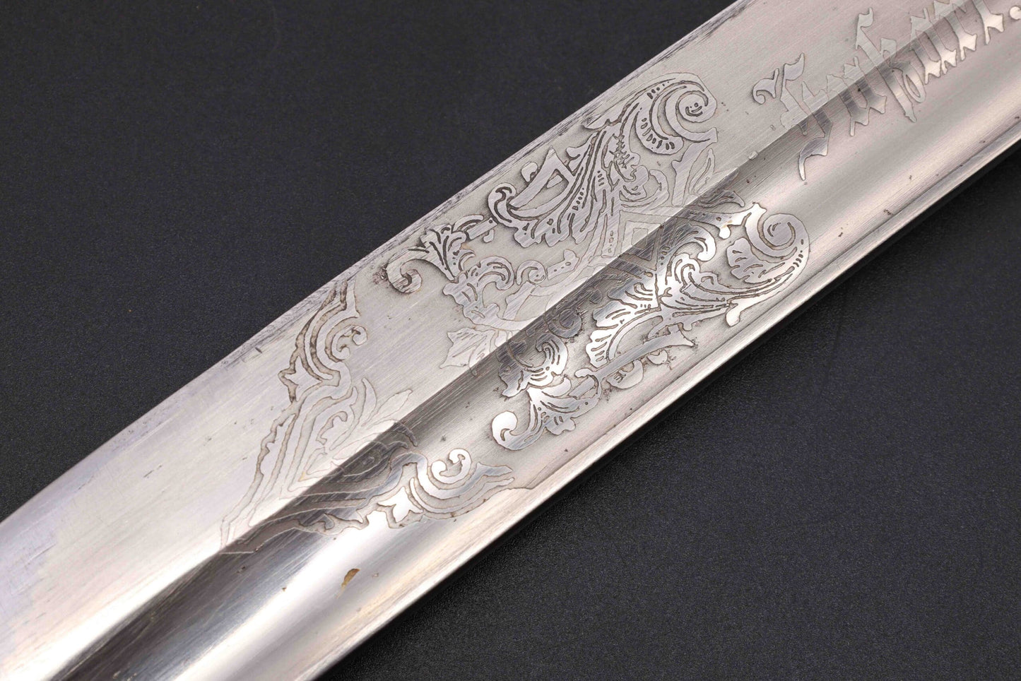 Rare Double Etched WW1 Butcher Bayonet by WKC