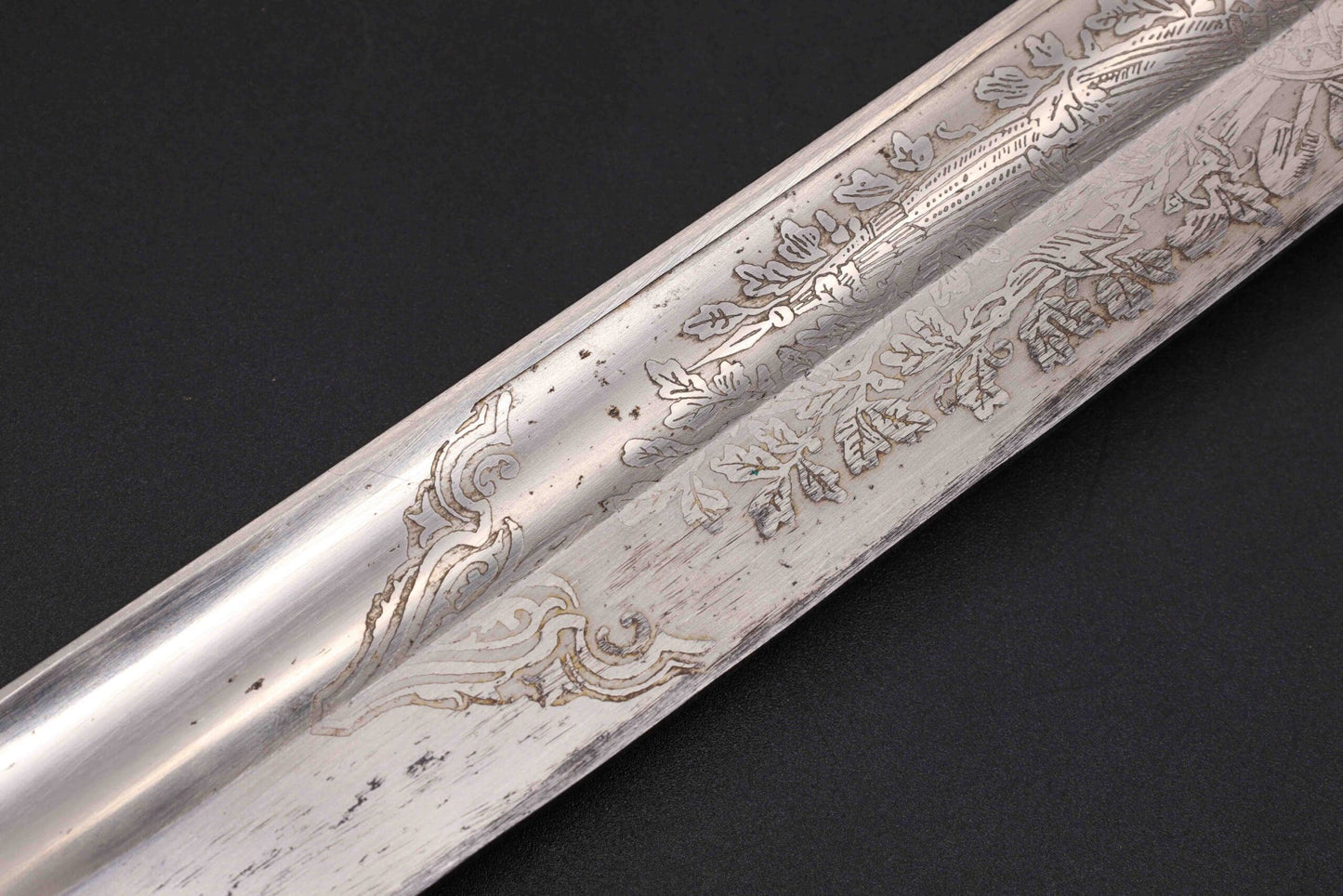 Rare Double Etched WW1 Butcher Bayonet by WKC