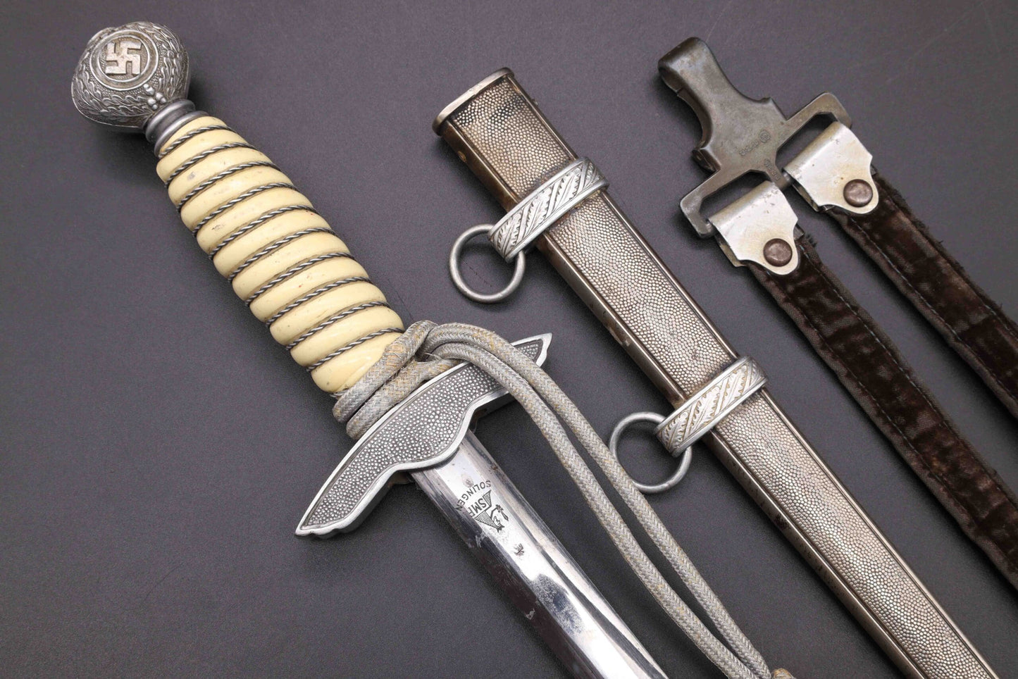 2nd Model Luftwaffe Dagger with Hanger and Portepee by SMF