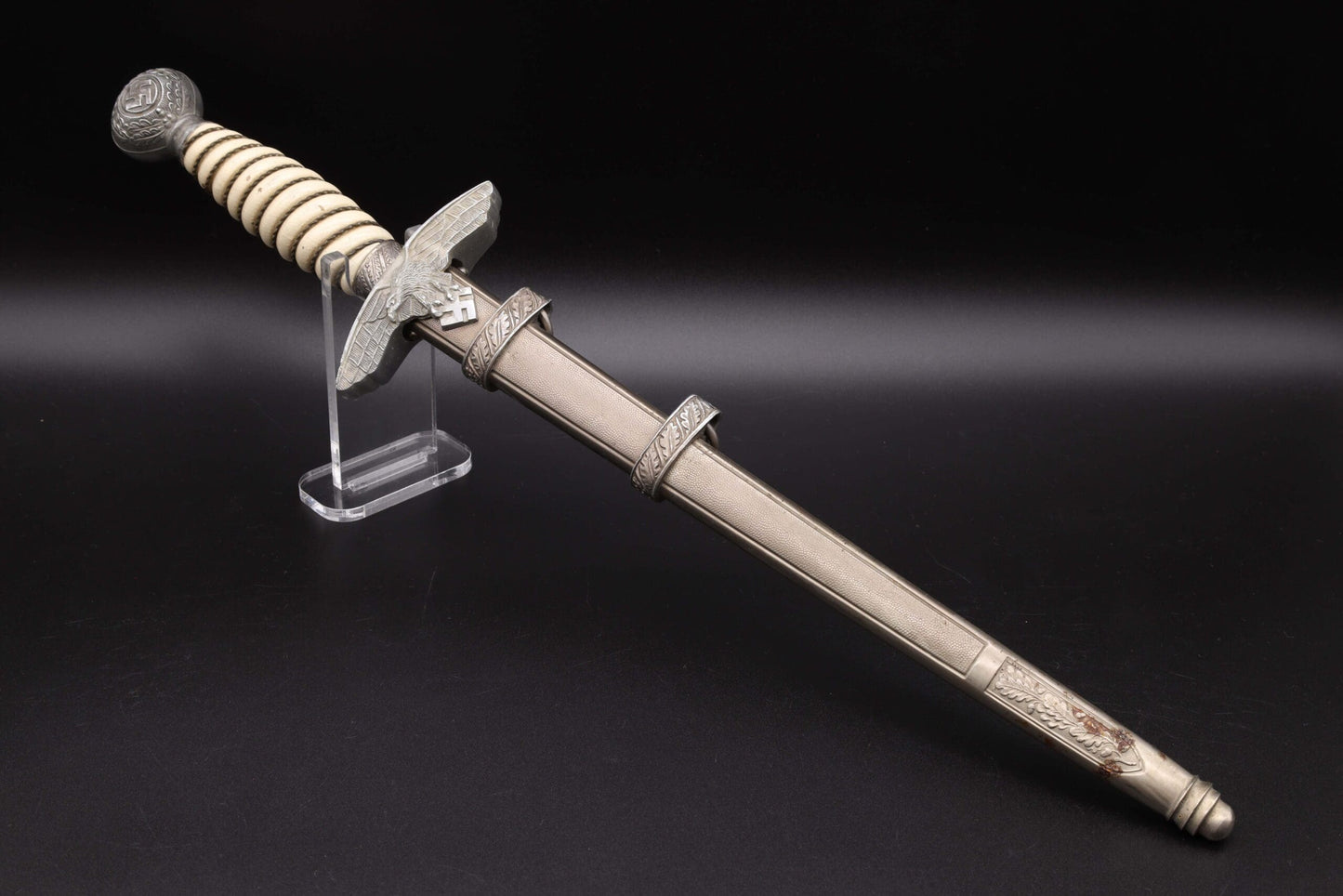 Rare Wooden grip M37 Luftwaffe dagger by Schüttelhofer