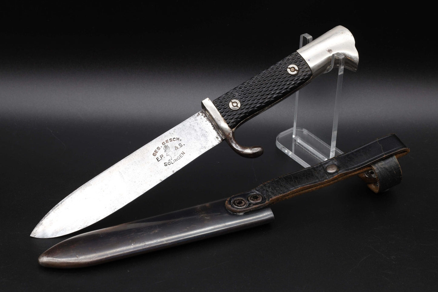 Rare Eagle Head HJ Knife by Ernst Pack