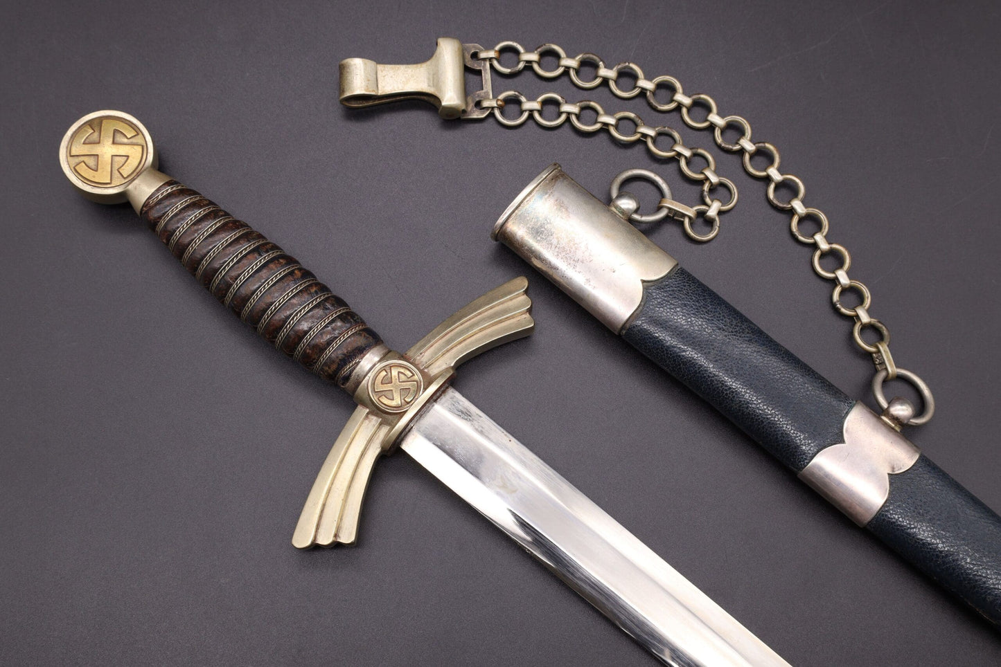 Rare Transitional DLV “Soft Shell” Luftwaffe Dagger by David Malsch