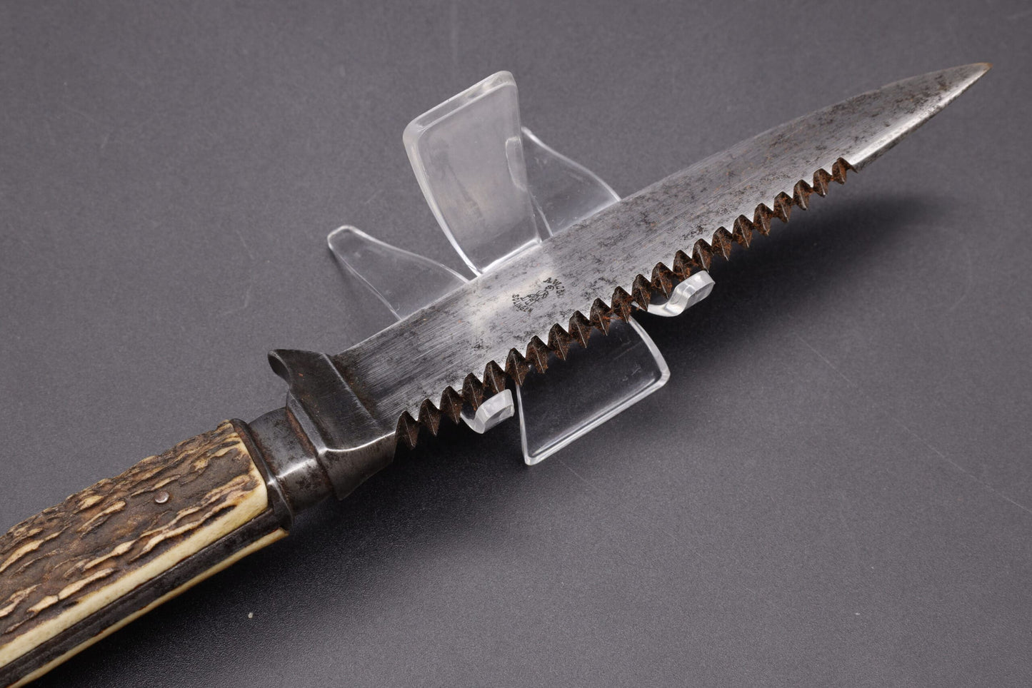 Saw-Tooth Hunting Knife with Compass by Anton Wingen