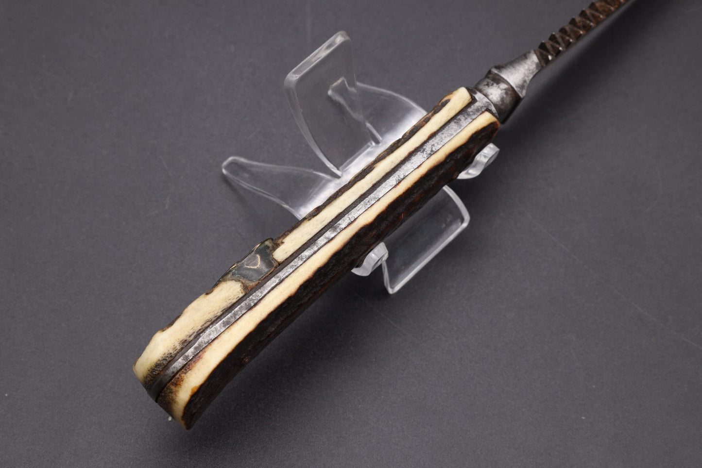 Saw-Tooth Hunting Knife with Compass by Anton Wingen
