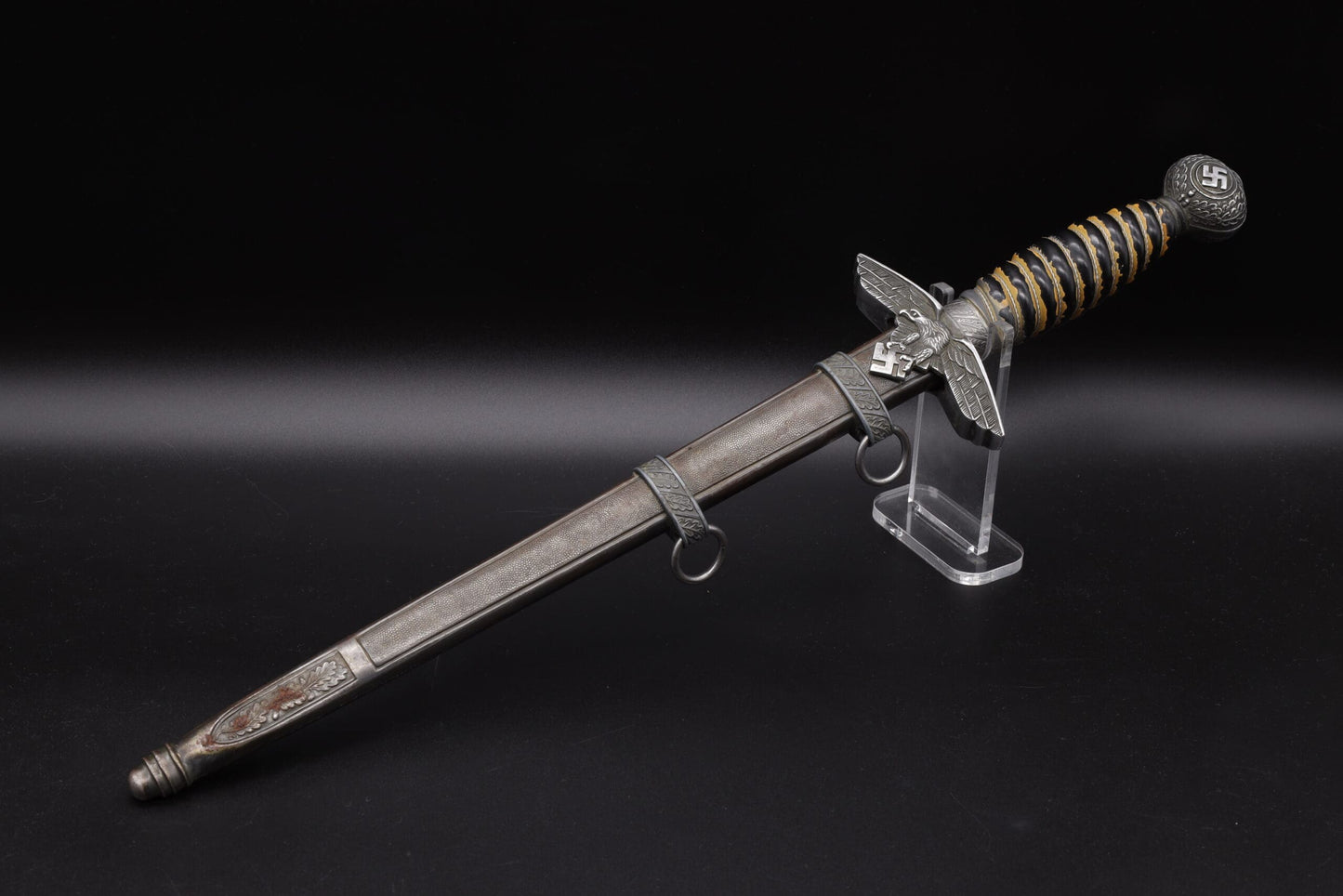 Rare 2nd Model Luftwaffe Dagger with Black Grip by Robert Klaas