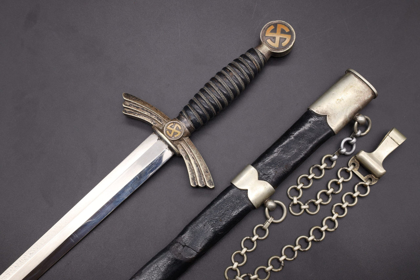 Rare Transitional Luftwaffe/DLV “Soft Shell” Dagger by Tiger