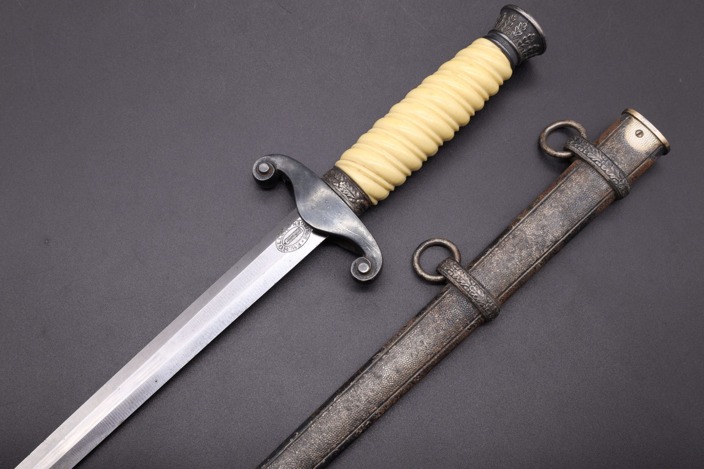 Army Dagger with Imitation Ivory Grip by Höller