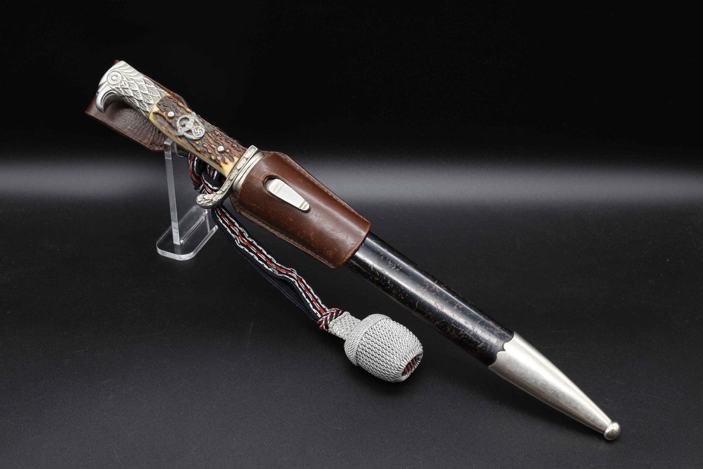 Police bayonet with steel scabbard by Clemen & Jung