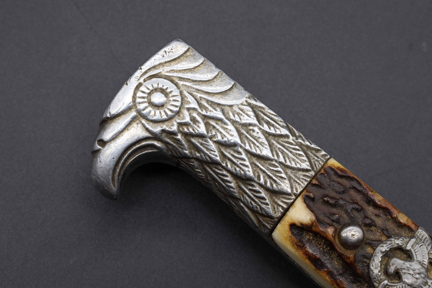 Police bayonet with steel scabbard by Clemen & Jung