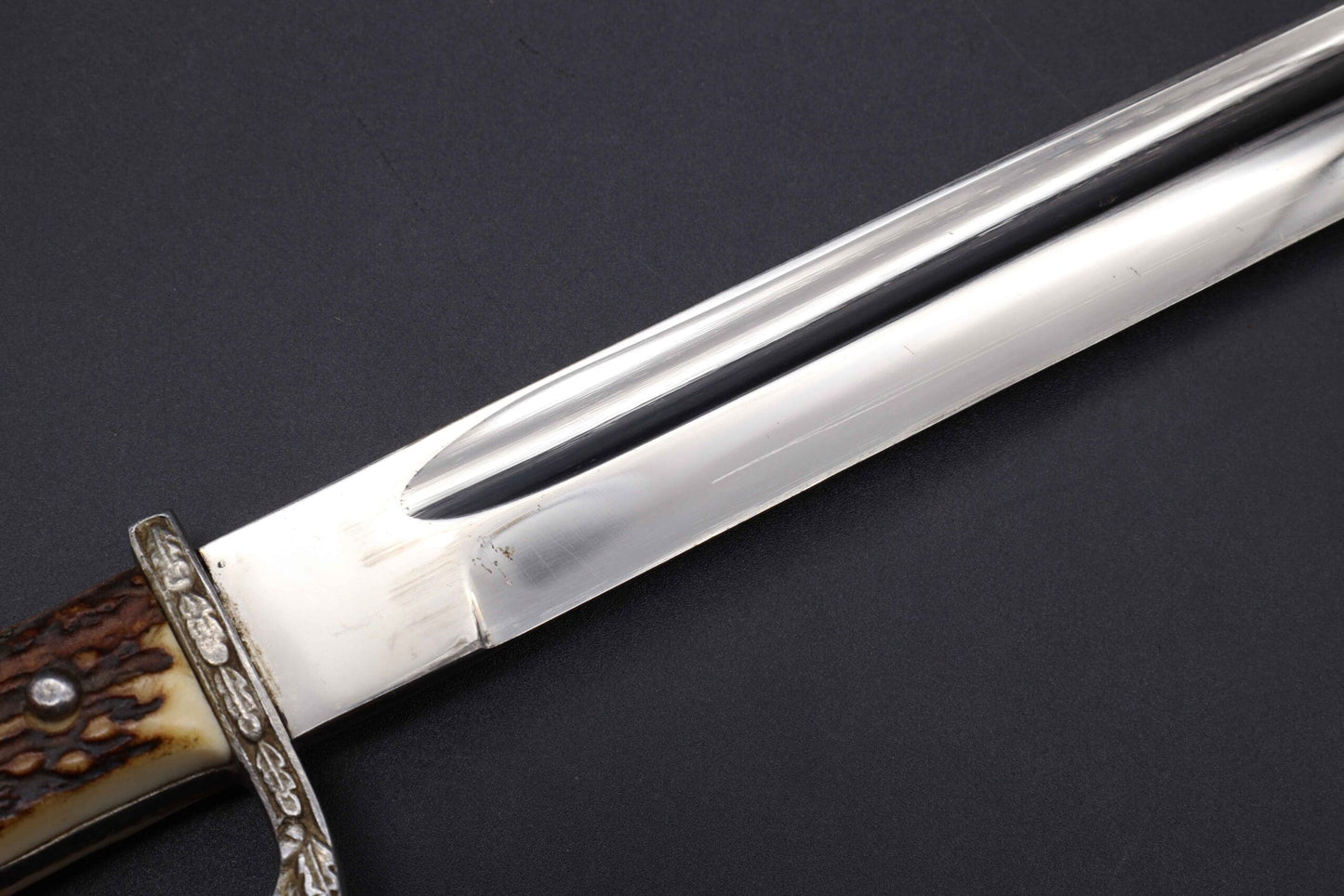 Police bayonet with steel scabbard by Clemen & Jung