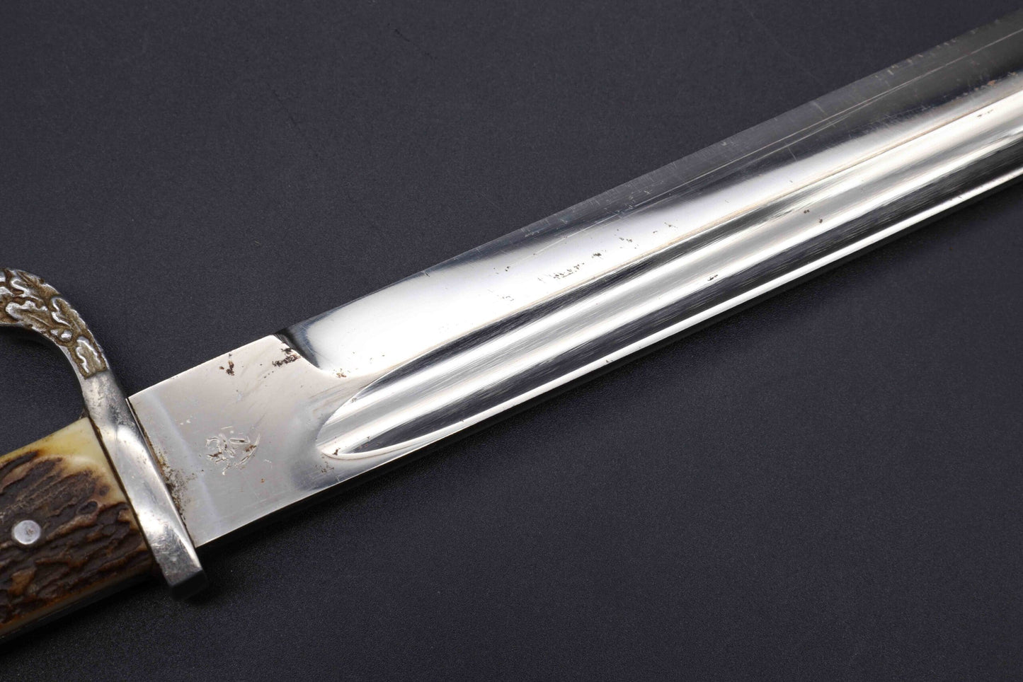 Police bayonet with steel scabbard by Clemen & Jung