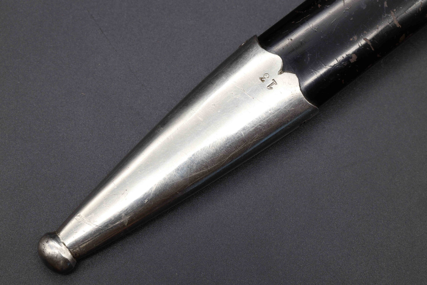 Police bayonet with steel scabbard by Clemen & Jung