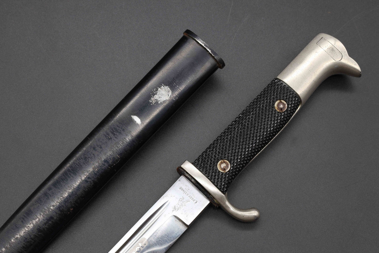 Double Etched Dress Bayonet by E. Pack