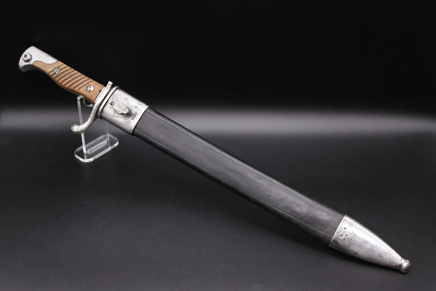 Rare Double Etched WW1 Butcher Bayonet by WKC