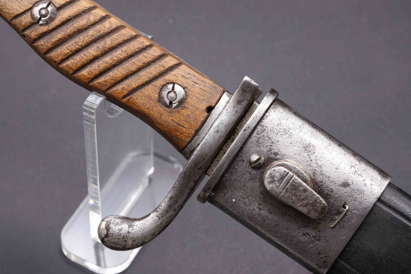 Rare Double Etched WW1 Butcher Bayonet by WKC