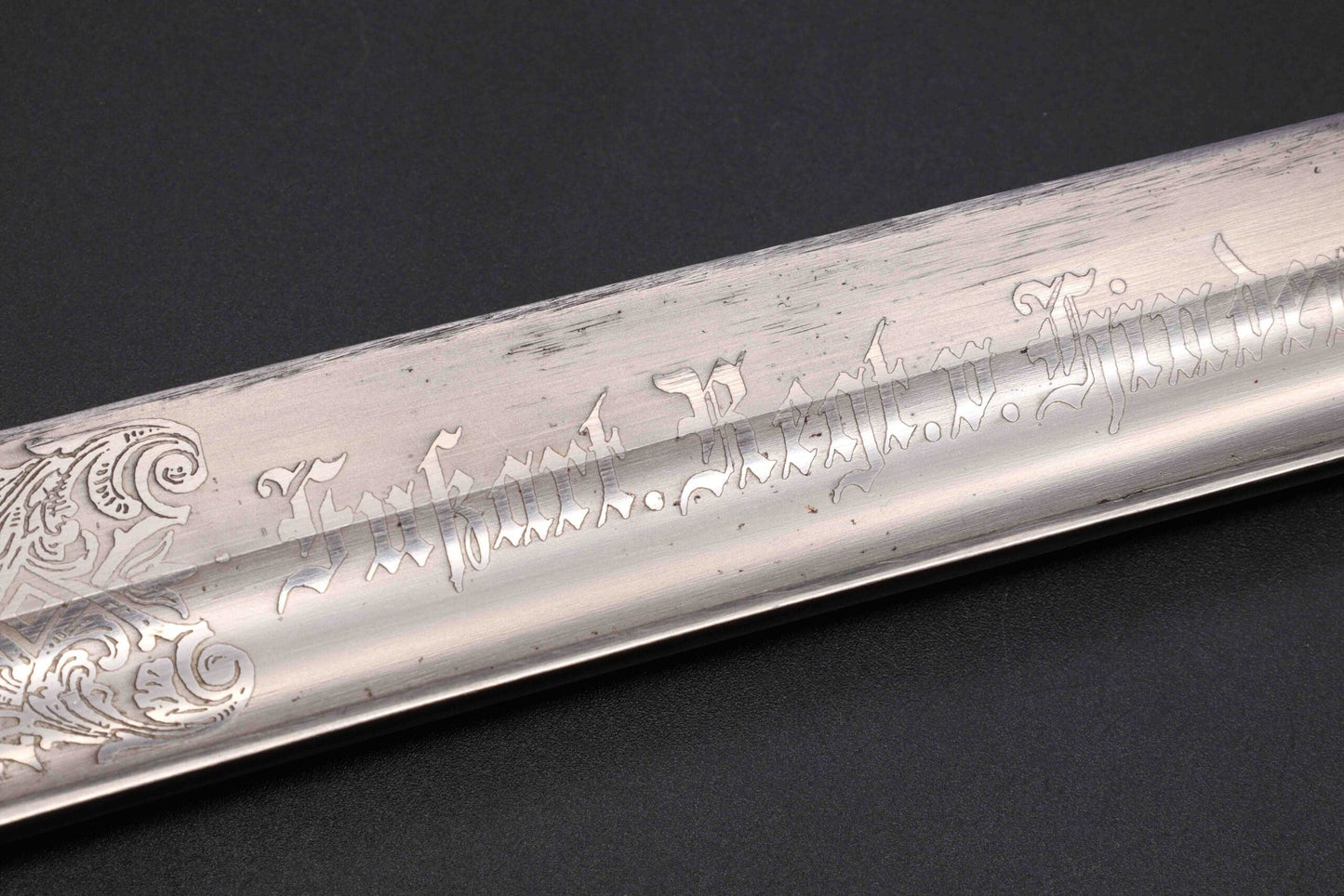Rare Double Etched WW1 Butcher Bayonet by WKC