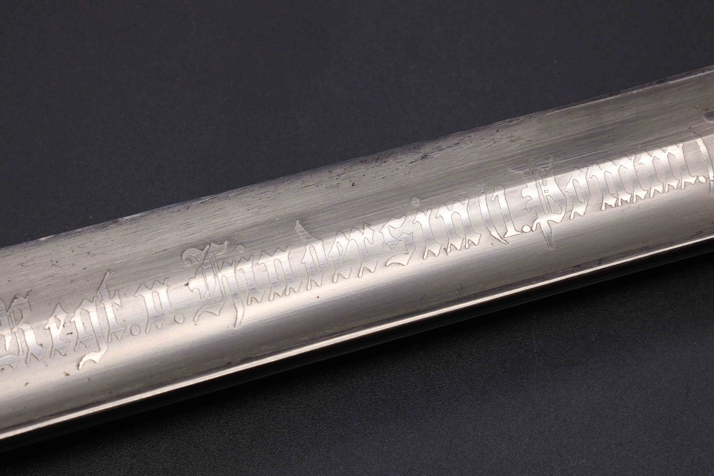 Rare Double Etched WW1 Butcher Bayonet by WKC