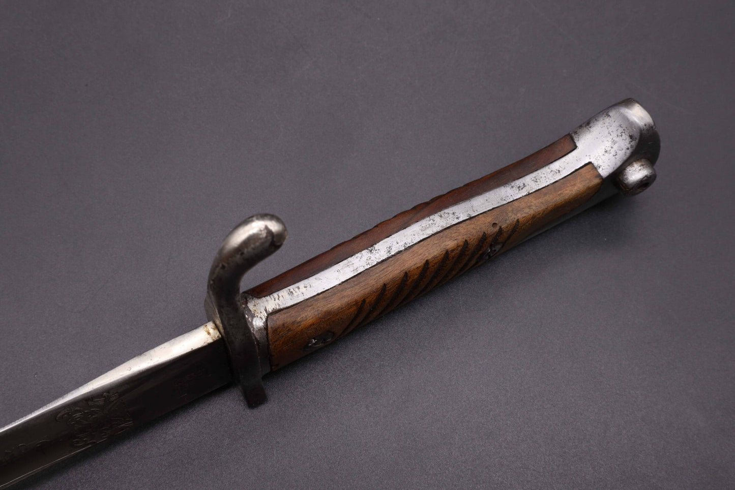 Rare Double Etched WW1 Butcher Bayonet by WKC